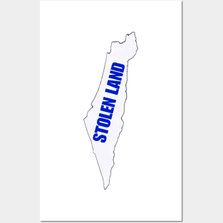 Israel IS Stolen Land - Israel Map - Back Posters and Art